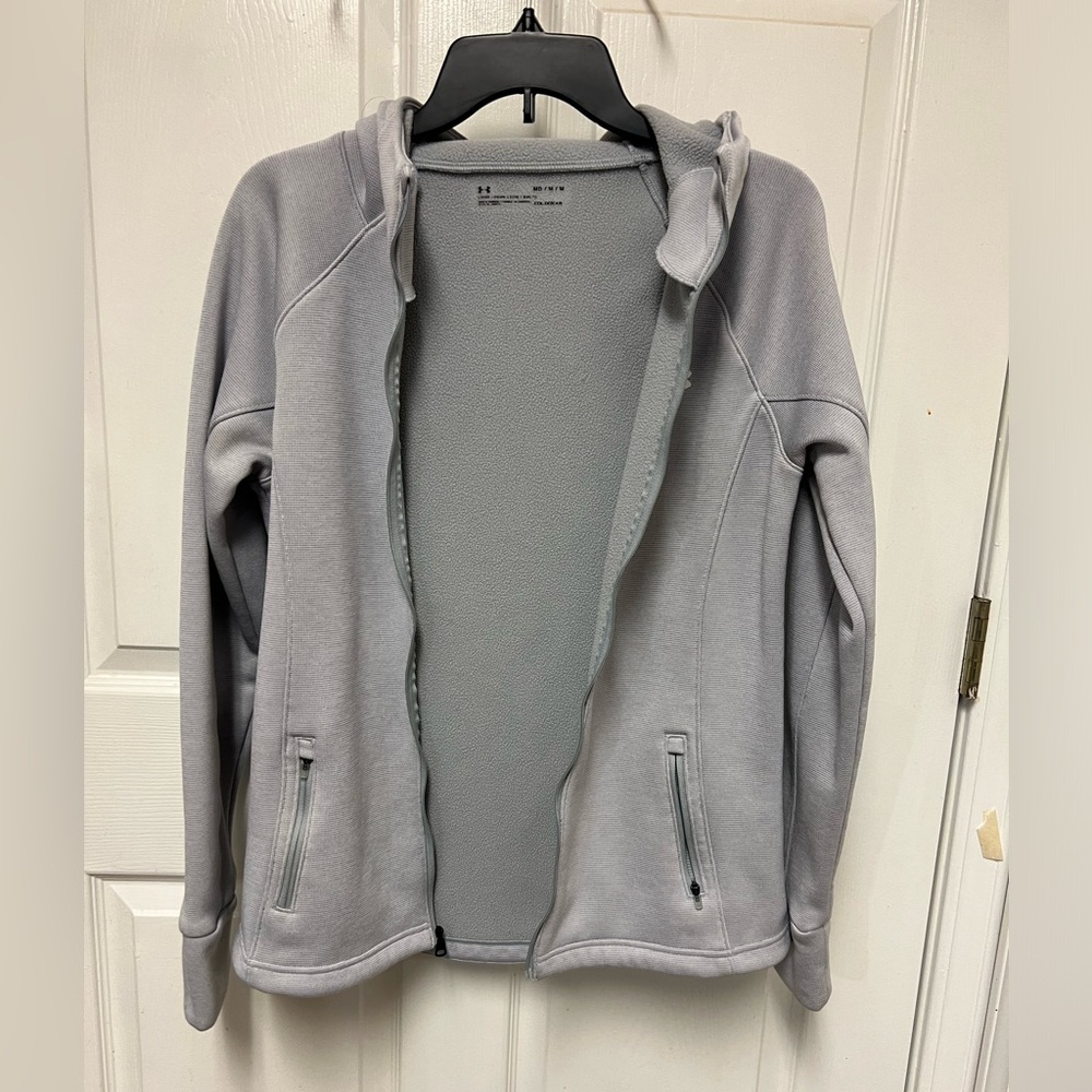 Under Armour Women’s Light Gray Full-Zip Jacket - Picture 10 of 16